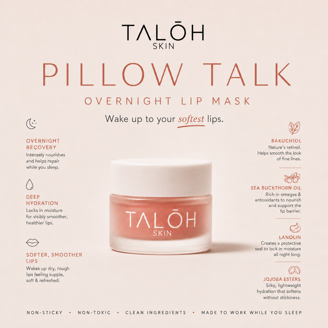 Pillow Talk Overnight Lip Mask with Bakuchiol